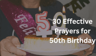 30 Effective Prayers for 50th Birthday