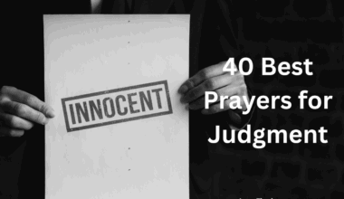 40 Best Prayers for Judgment