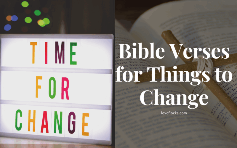 Bible Verses for Things to Change