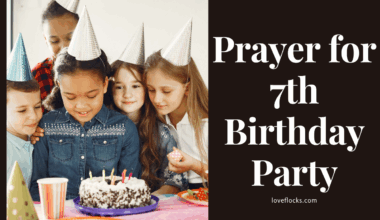 Prayer for 7th Birthday Party