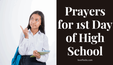 Prayers for 1st Day of High School