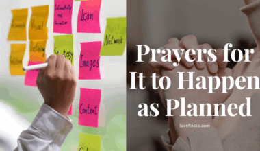 Prayers for It to Happen as Planned