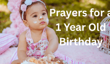 Prayers for a 1 Year Old Birthday