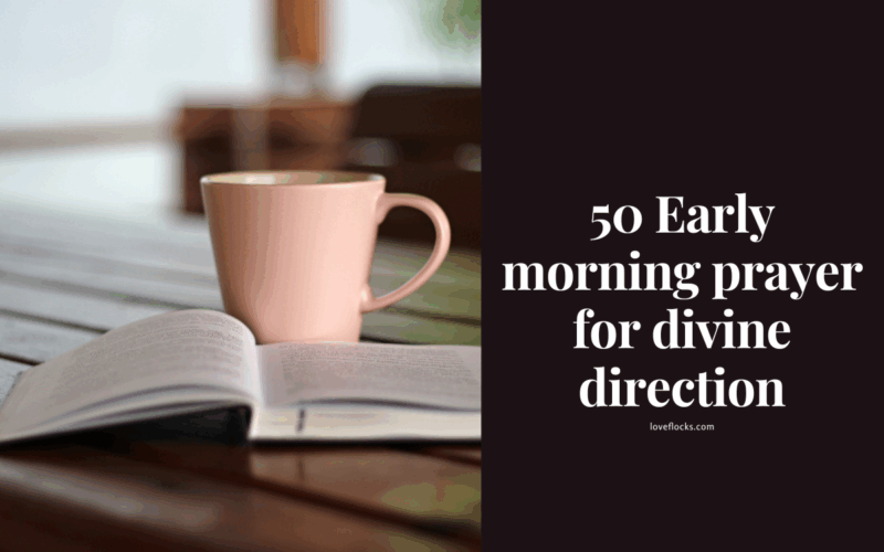 50 Early morning prayer for divine direction