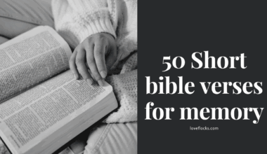 50 Short bible verses for memory