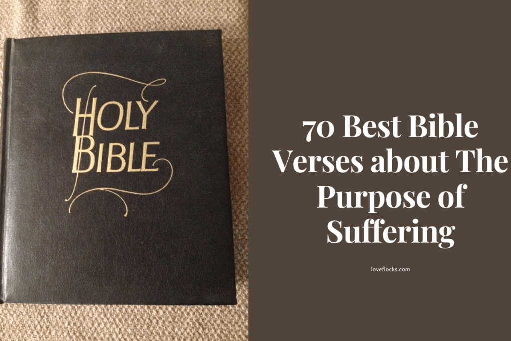 70 Best Bible Verses about The Purpose of Suffering