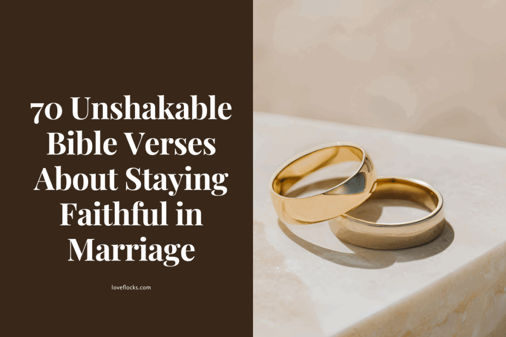 70 Unshakable Bible Verses About Staying Faithful in Marriage