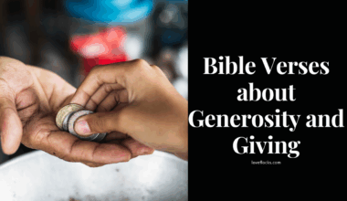 Bible Verses about Generosity and Giving