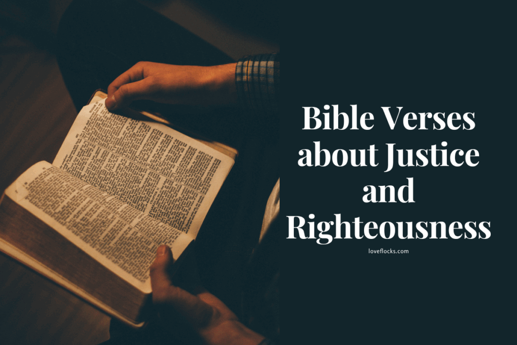 Bible Verses about Justice and Righteousness