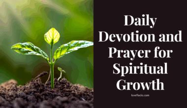Daily Devotion and Prayer for Spiritual Growth