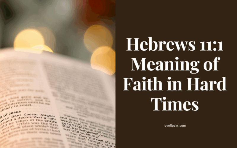Hebrews 11:1 Meaning of Faith in Hard Times