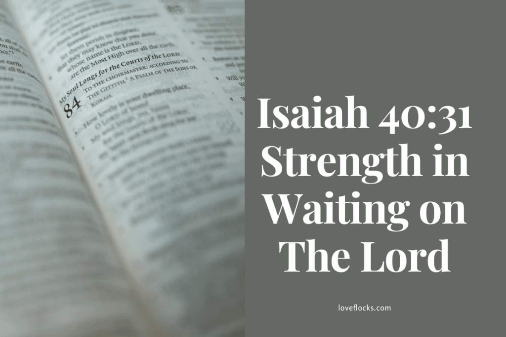 Isaiah 40:31 Strength in Waiting on The Lord