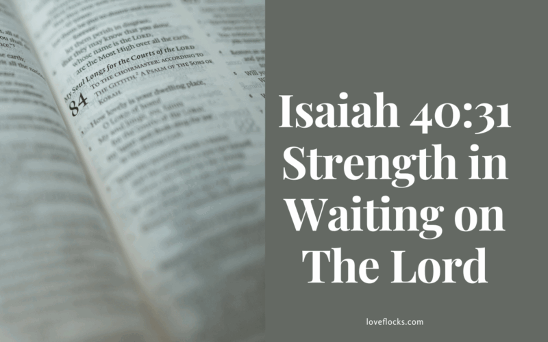 Isaiah 40:31 Strength in Waiting on The Lord