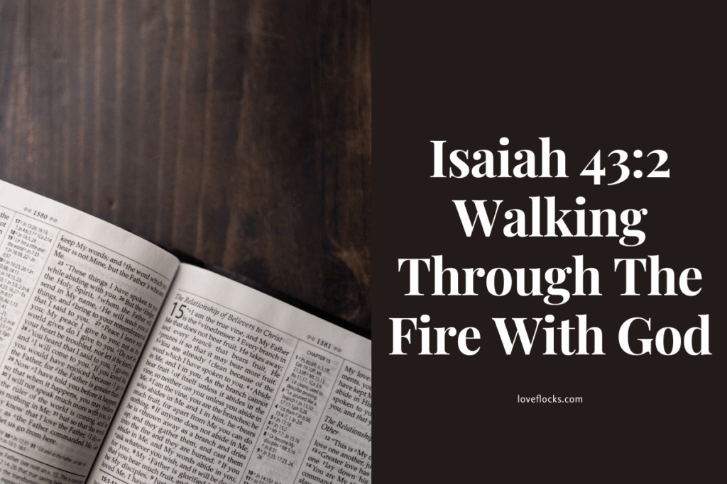 Isaiah 43:2 Walking Through The Fire With God
