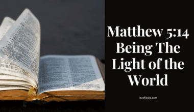 Matthew 5:14 Being The Light of the World