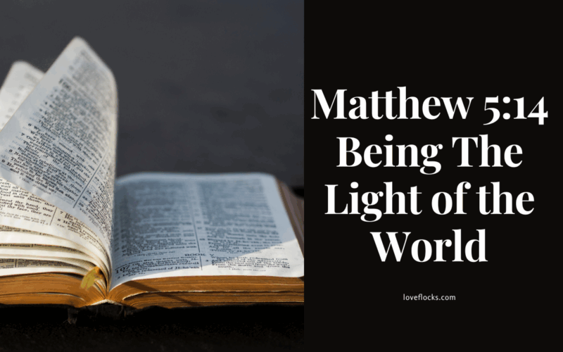 Matthew 5:14 Being The Light of the World