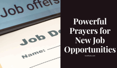 Powerful Prayers for New Job Opportunities