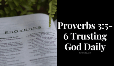 Proverbs 3:5-6 Trusting God Daily