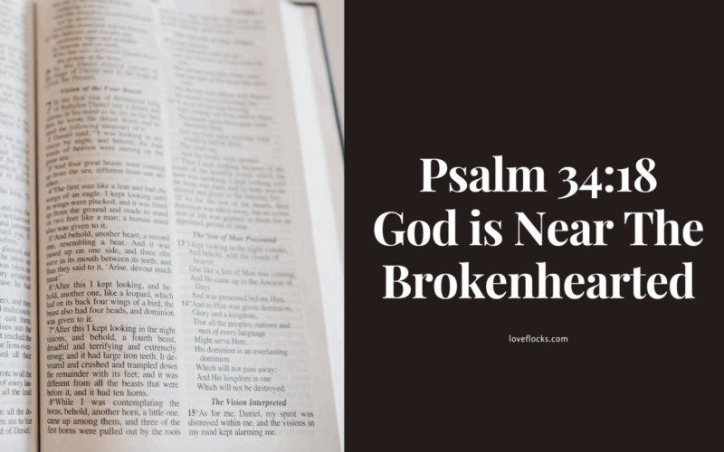 Psalm 34:18 God is Near The Brokenhearted
