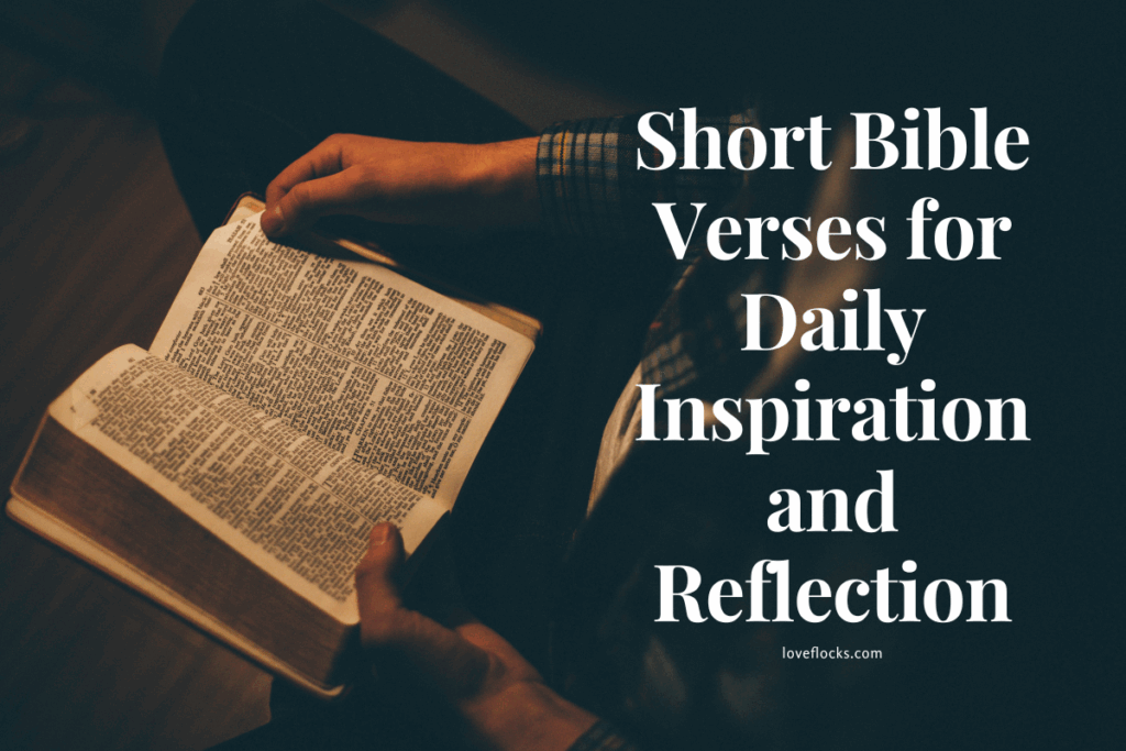 Short Bible Verses for Daily Inspiration and Reflection
