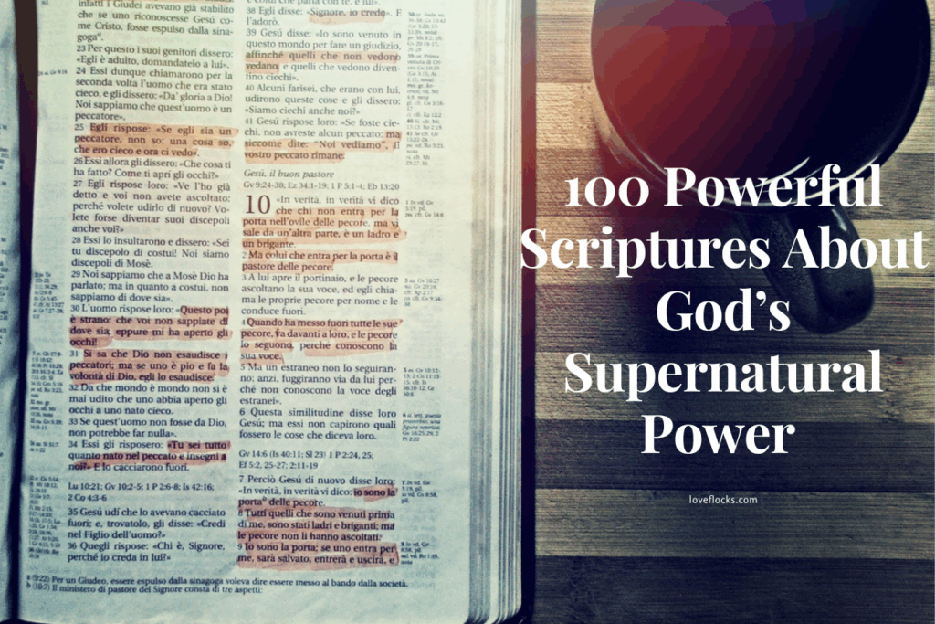 100 Powerful Scriptures About God’s Supernatural Power 