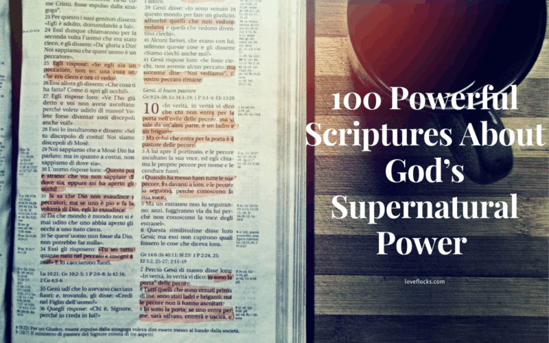 100 Powerful Scriptures About God’s Supernatural Power