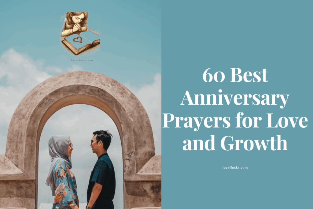  A couple holding hands and praying together on their anniversary
