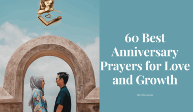 A couple holding hands and praying together on their anniversary