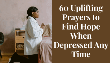 A person kneeling in prayer under a soft sunrise, symbolizing hope rising through depression