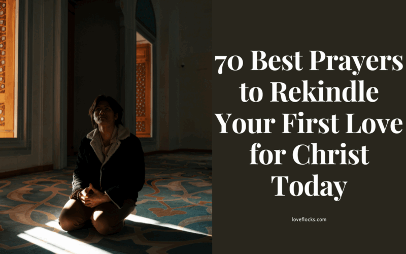 A believer kneeling in prayer under soft morning light