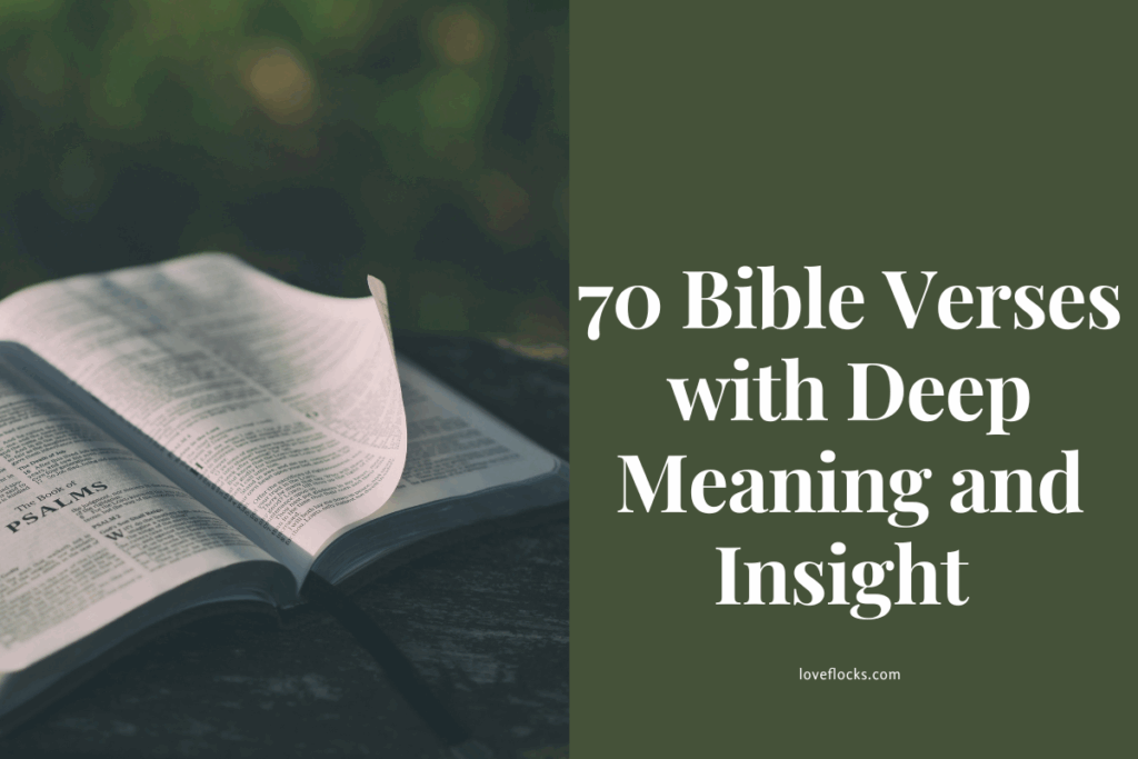 70 Bible Verses with Deep Meaning and Insight 