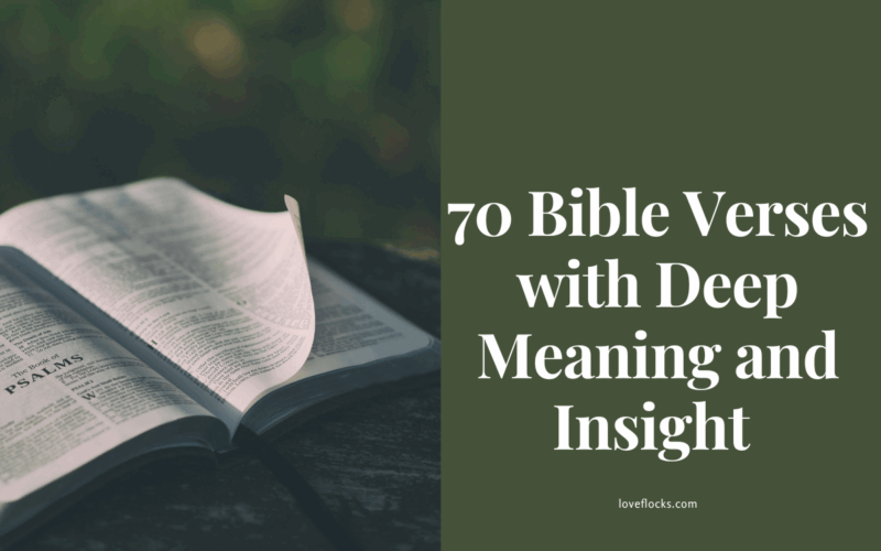 70 Bible Verses with Deep Meaning and Insight