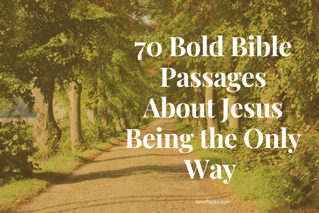 70 Bold Bible Passages About Jesus Being the Only Way 