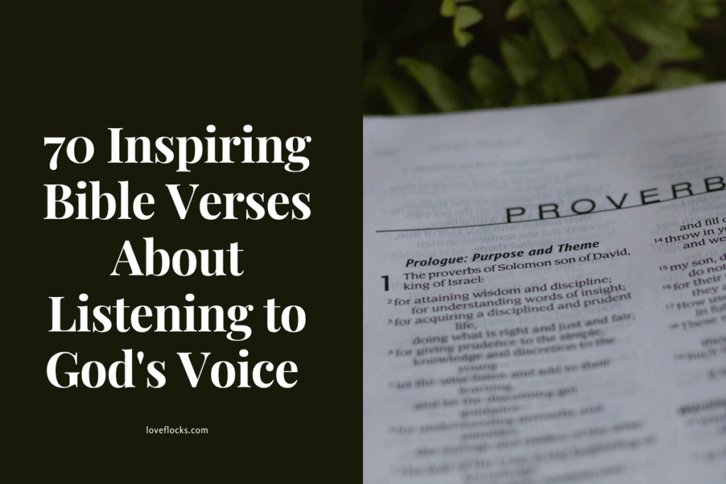 70 Inspiring Bible Verses About Listening to God's Voice 