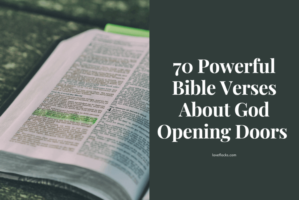 70 Powerful Bible Verses About God Opening Doors 