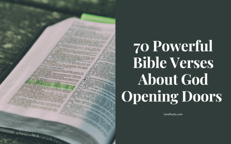 70 Powerful Bible Verses About God Opening Doors