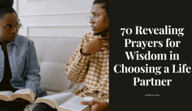 A young man and woman talking with Bibles open