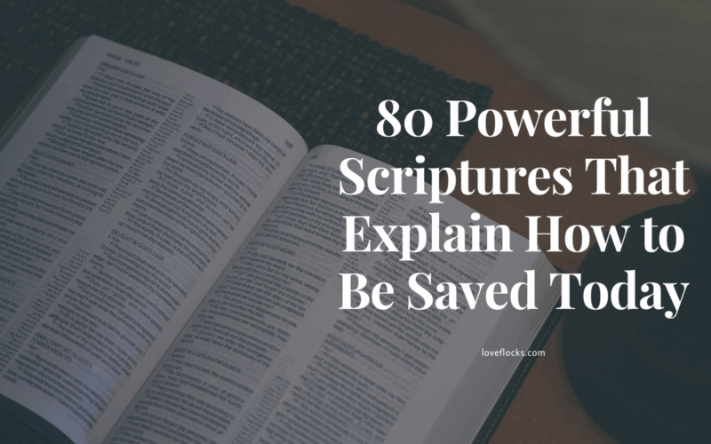 Scriptures That Explain How to Be Saved Today