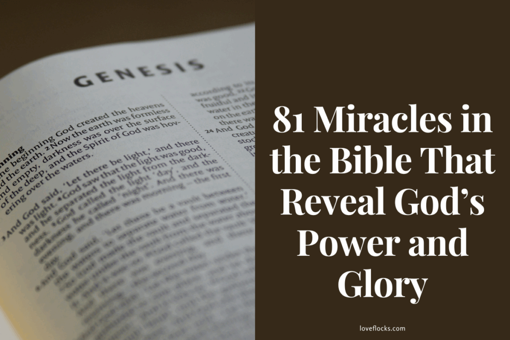 81 Miracles in the Bible That Reveal God’s Power and Glory