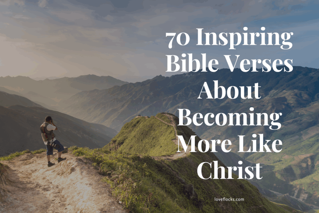 A believer standing on a quiet mountain trail at sunrise