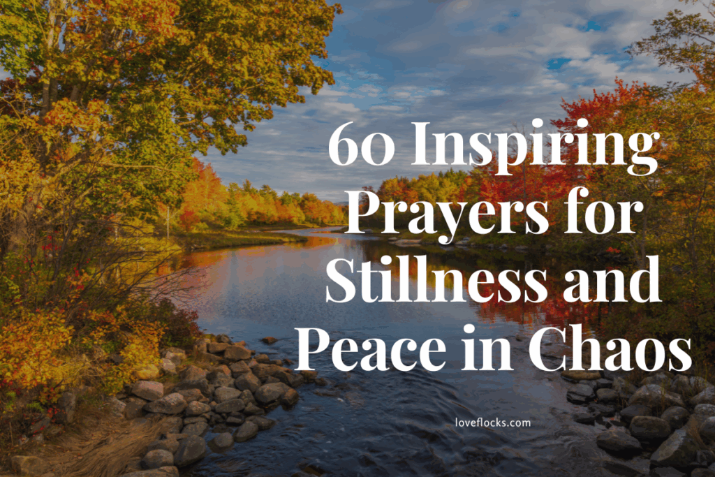 A peaceful river flowing through a stormy landscape, symbolizing God’s peace in the middle of chaos.