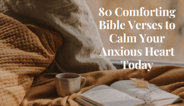 A peaceful setting with an open Bible, a lit candle, and a cozy blanket near a window