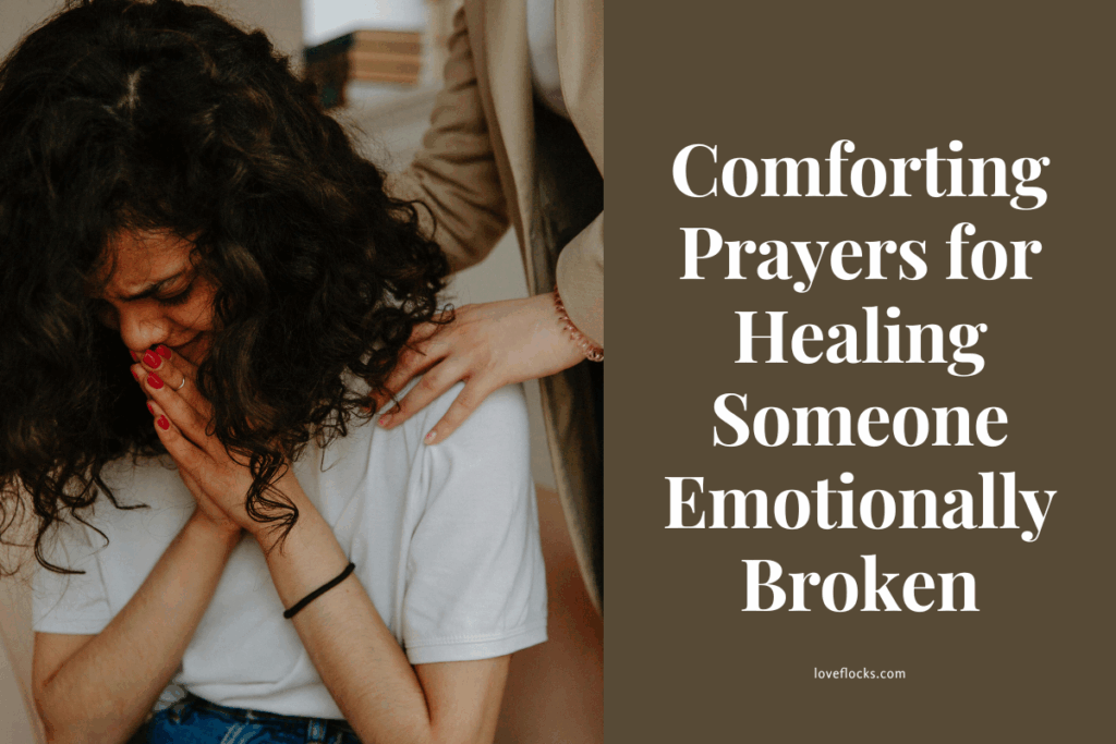 A quiet moment of emotional healing through prayer and spiritual comfort