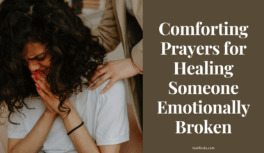 A quiet moment of emotional healing through prayer and spiritual comfort