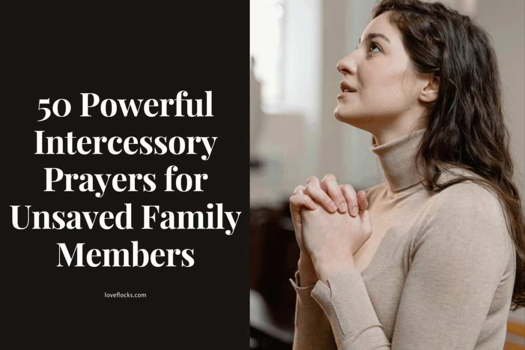  A woman praying alone in quiet intercession