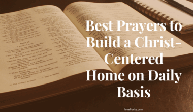 A peaceful Christian home with an open Bible on a table