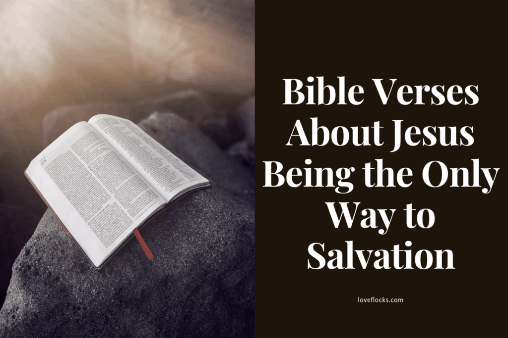 Bible Verses About Jesus Being the Only Way to Salvation