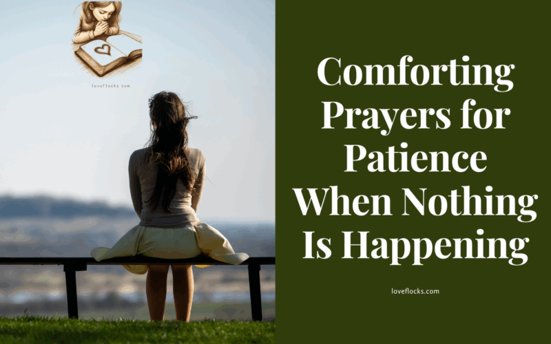 A girl sitting alone and saying prayers