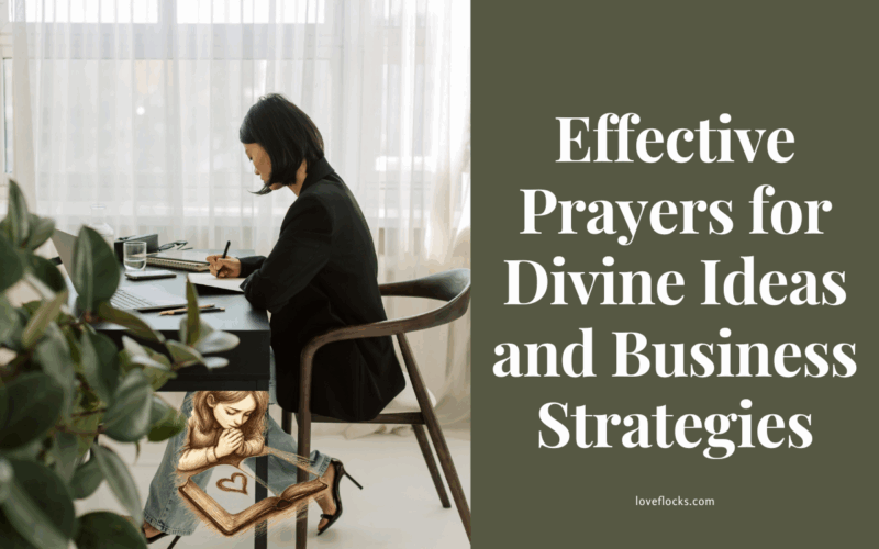 An entrepreneur praying at a desk with a Bible, journal and a laptop.