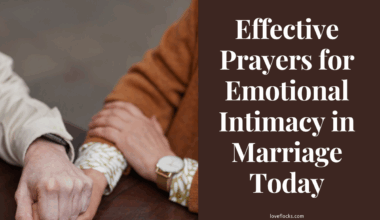 A married couple holding hands and praying together in quiet emotional intimacy.